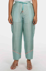 Bagaan Mint Green Silk Pants