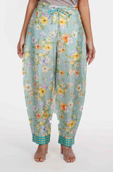 Bageecha Floral Silk Pants