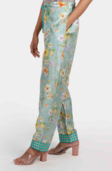 Bageecha Floral Silk Pants