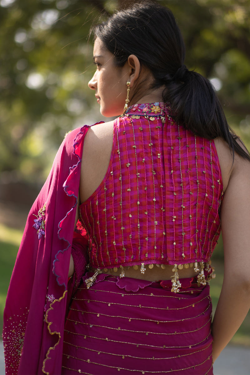 GULKAND EMBROIDERED SAREE