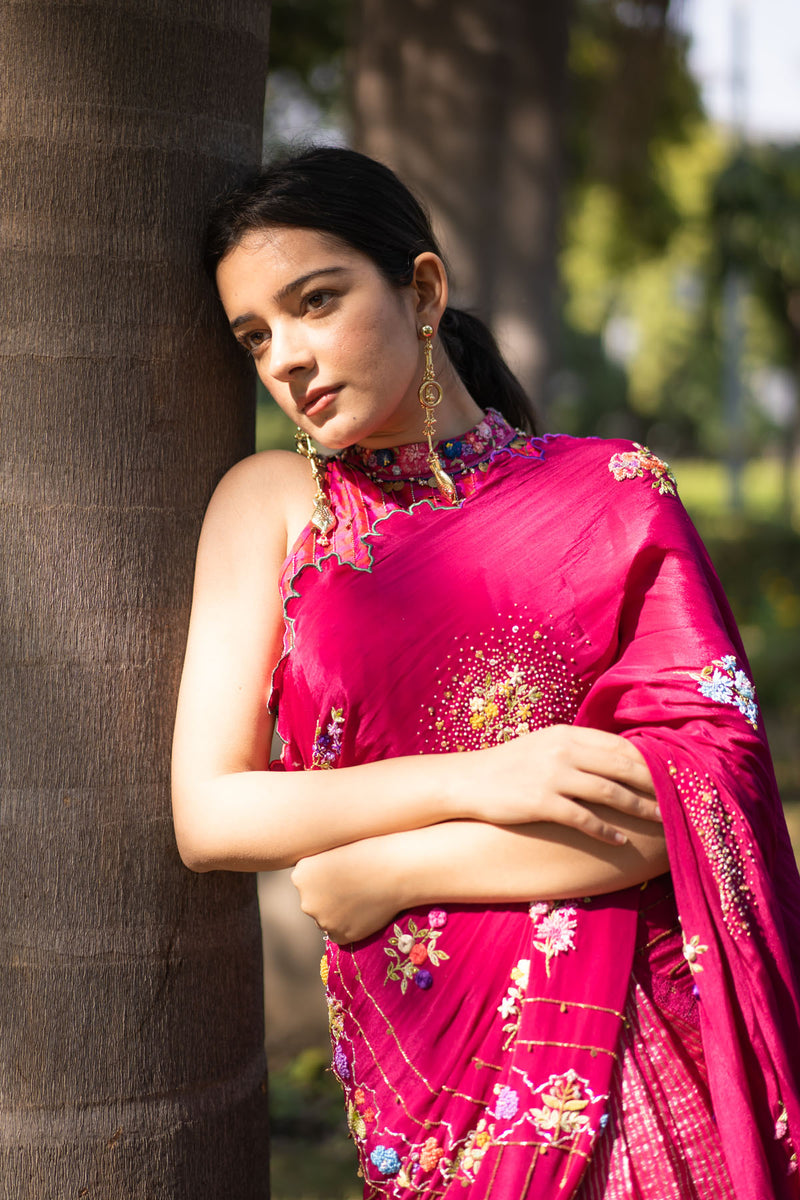 GULKAND EMBROIDERED SAREE