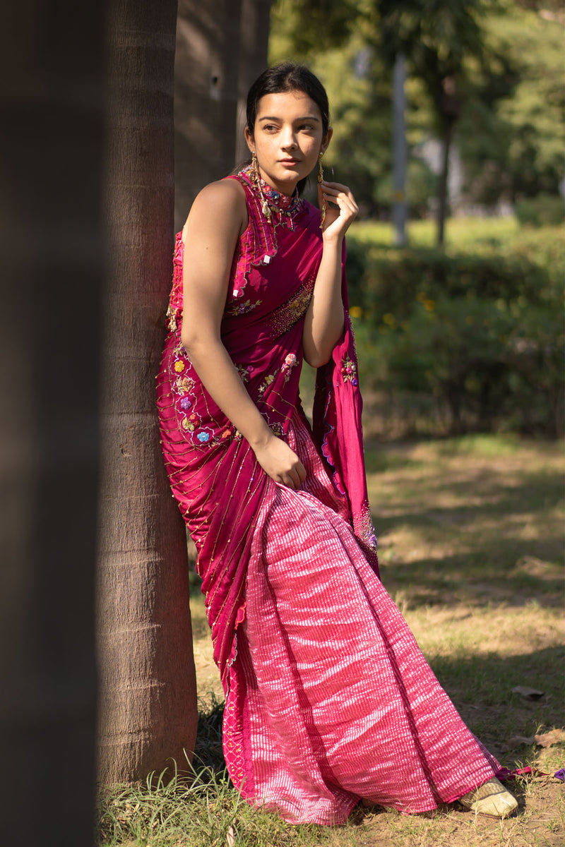 GULKAND EMBROIDERED SAREE