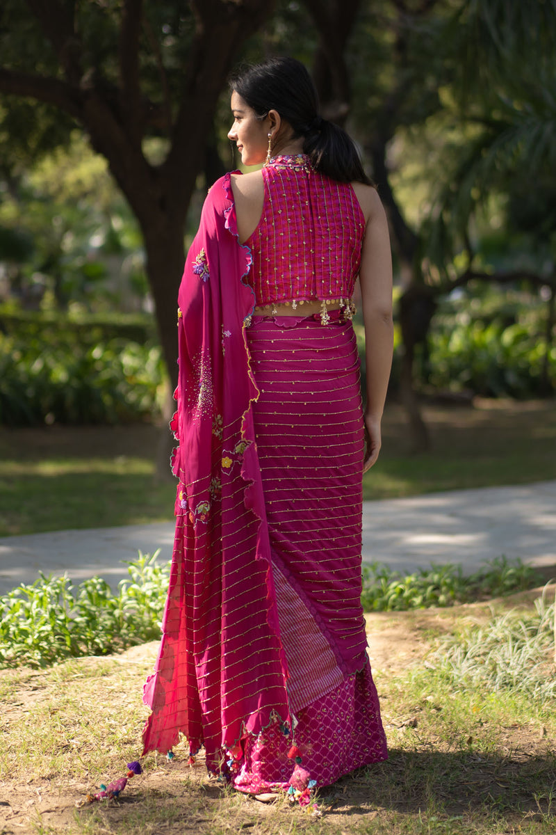 GULKAND EMBROIDERED SAREE