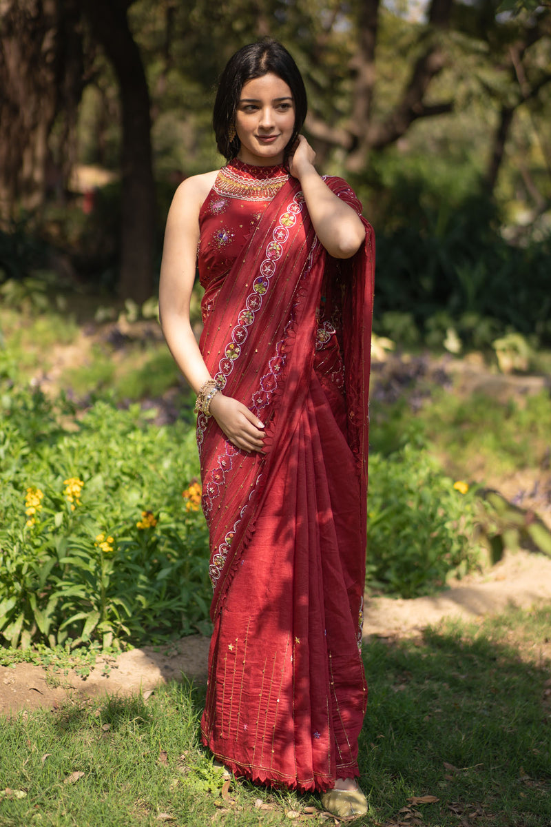 ANAAR EMBROIDERED SAREE