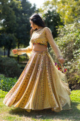 SUNEHRA EMBROIDERED LEHENGA SET