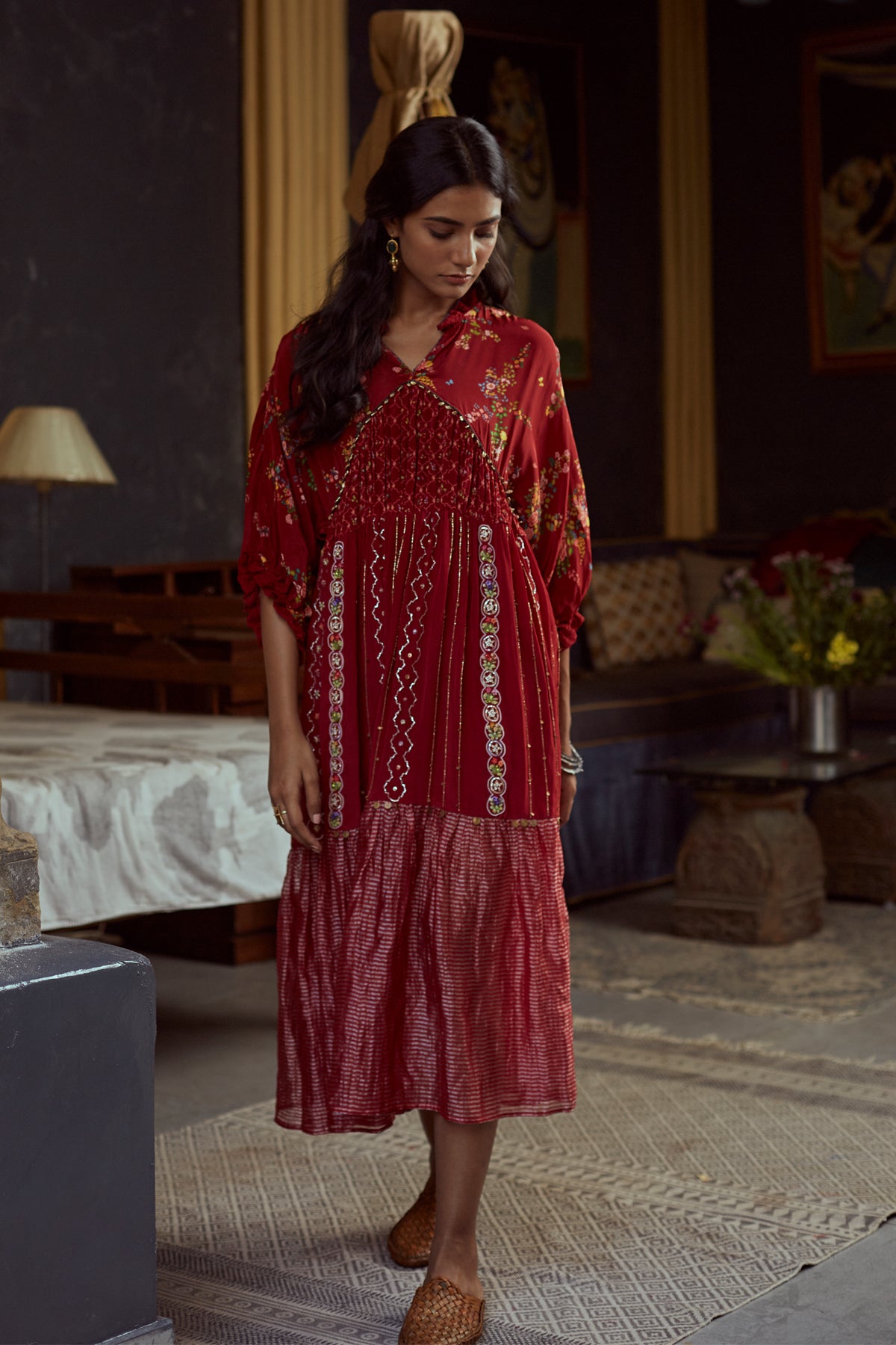 ANAAR GATHERED DRESS
