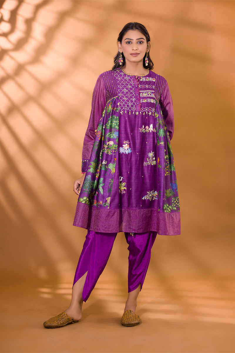 FALSA SAFARI KURTA WITH PATIALA PANTS